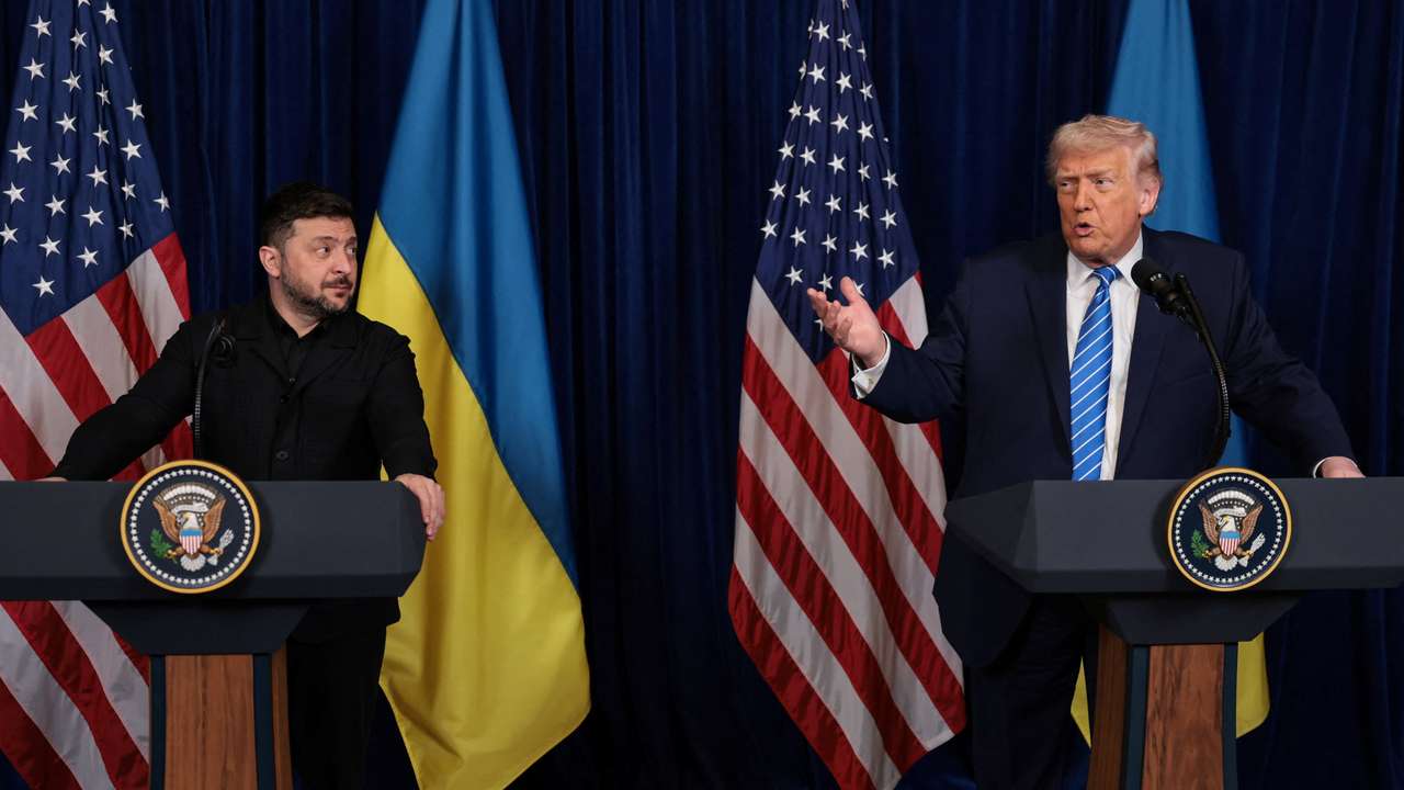 U.S. President Trump meets Ukrainian President Zelenskiy in Florida