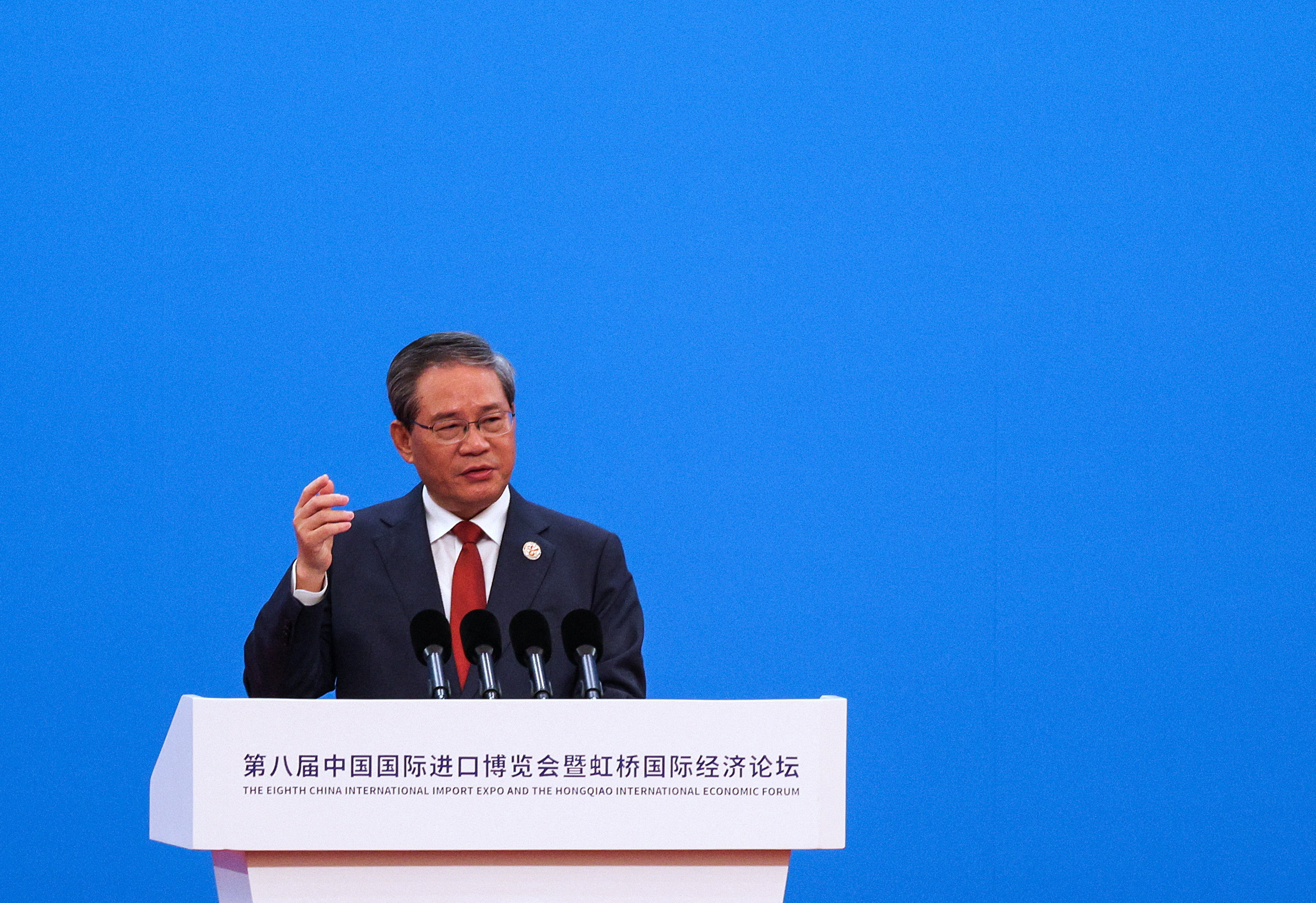 Chinese Premier Li Qiang speaks at CIIE opening ceremony in Shanghai