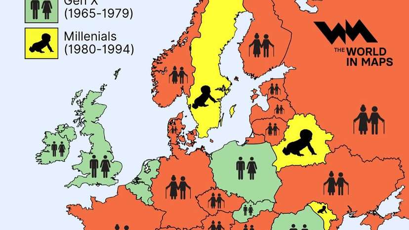 A continent of boomers In most of Europe, the largest generation is already retired or getting there fast. (1)