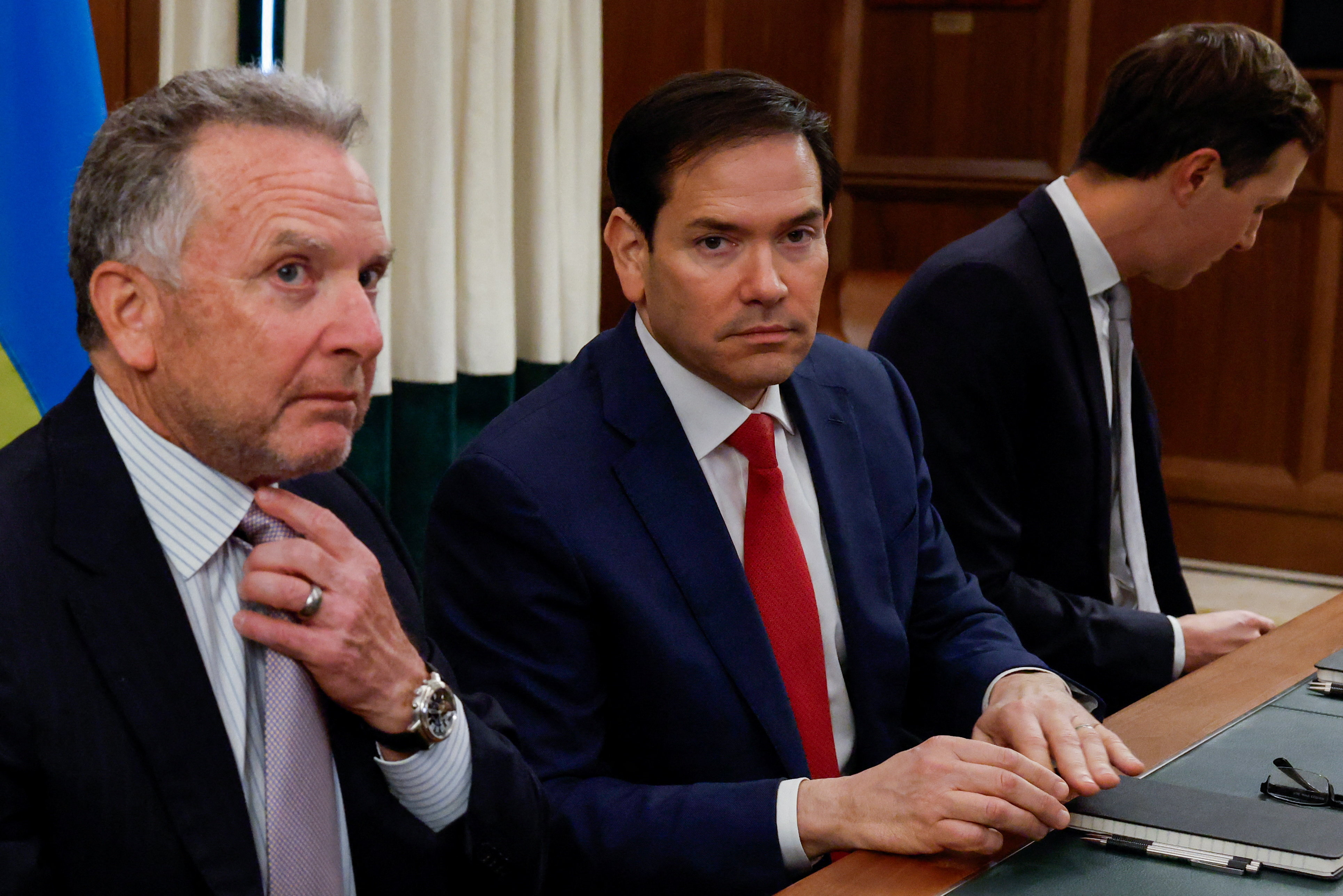 U.S. Secretary of State Rubio, Special Envoy Witkoff, and Jared Kushner meet with a Ukrainian delegation in Hallandale Beach