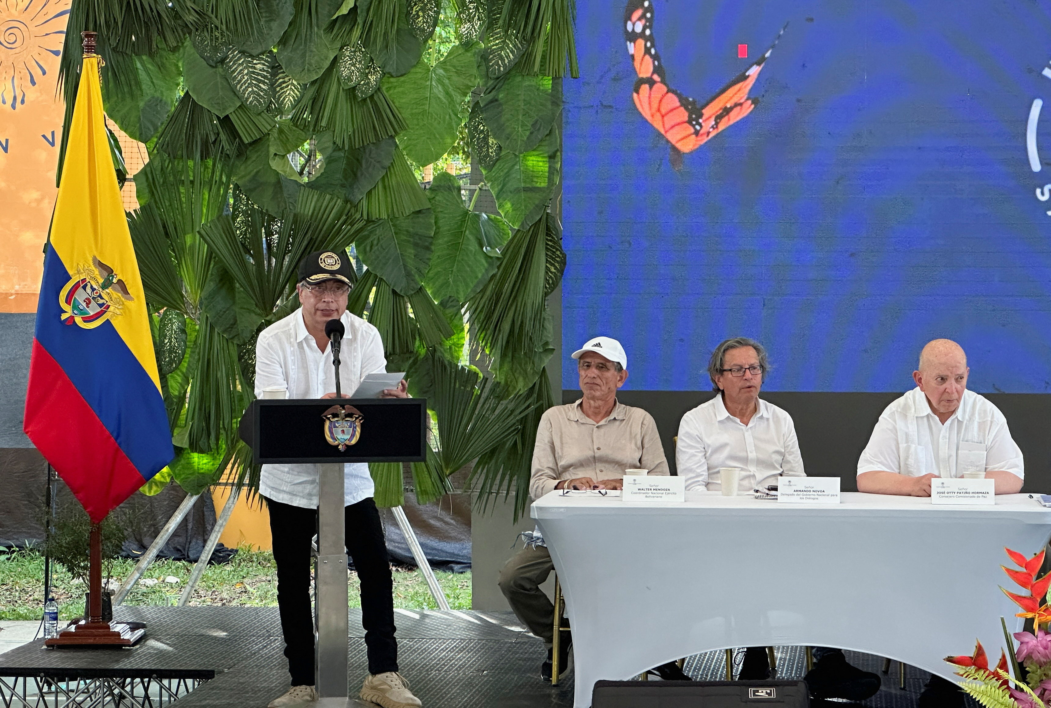 Event marking the start of the destruction of war material handed over by the National Bolivarian Army Coordinator (CNEB) in Puerto Asis