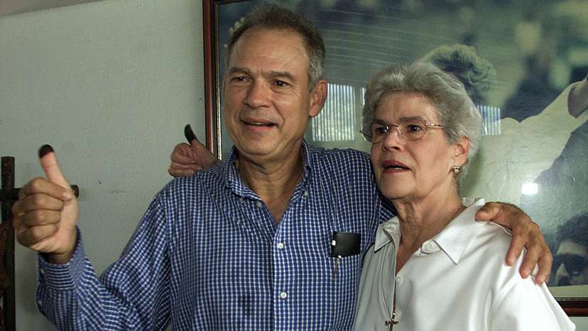 FILE PHOTO: Nicaragua's first female president Chamorro dies at 95