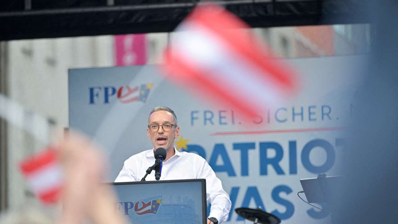 FILE PHOTO: Freedom Party FPOe EU election campaign rally in Vienna