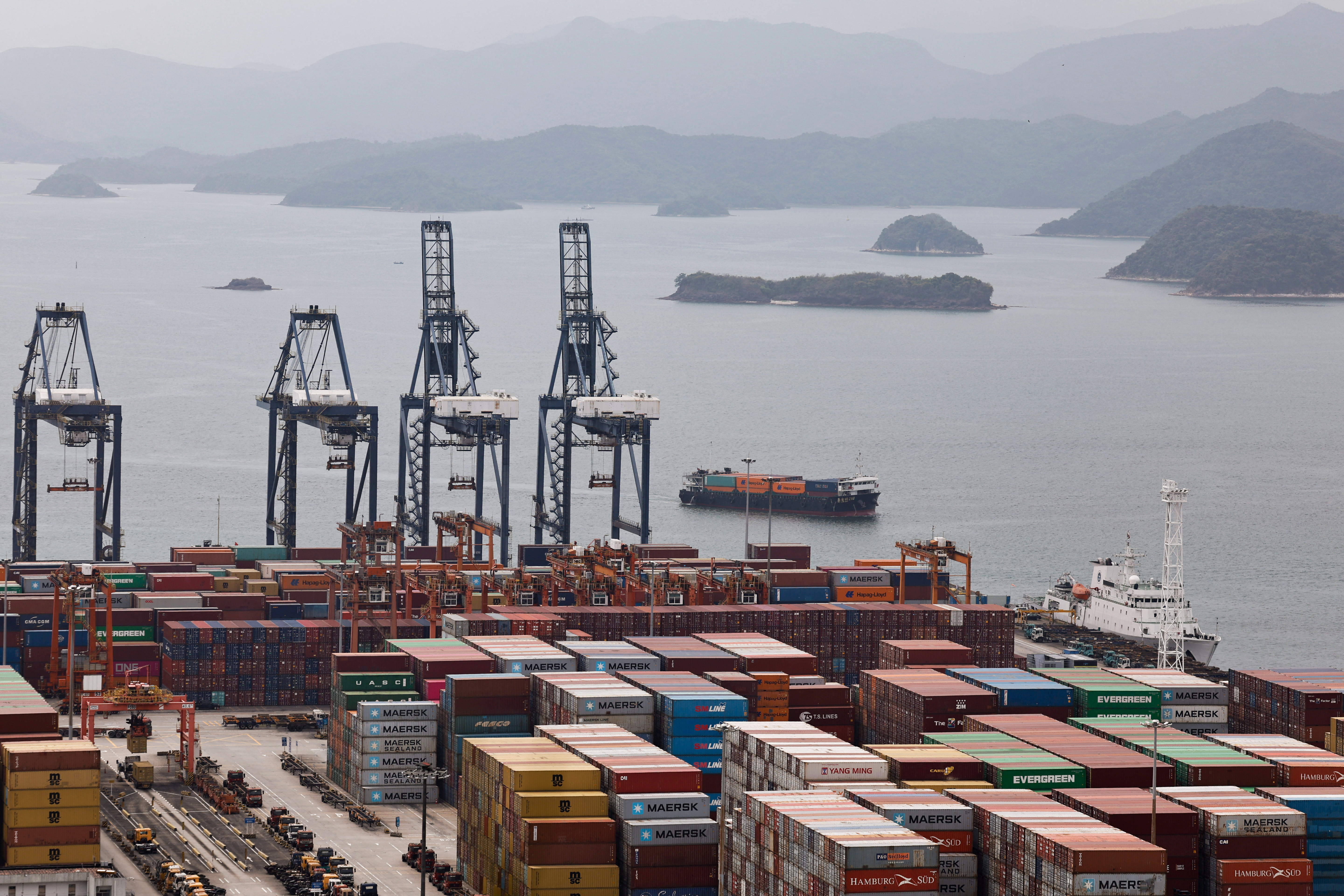 Yantian port in Shenzhen, Guangdong province
