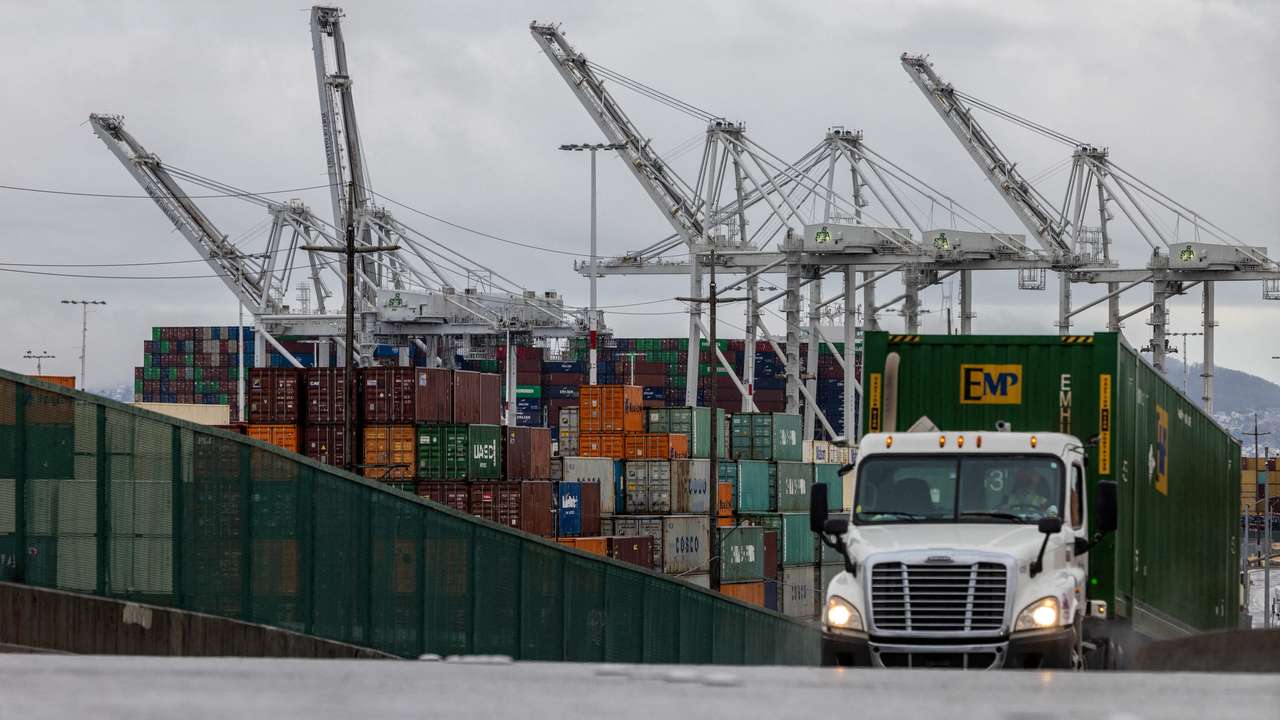FILE PHOTO: Shipping containers are seen at the port of Oakland, as trade tensions continue over U.S. tariffs with China, in Oakland, California