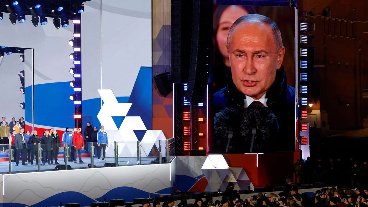 Rally in Red Square on 10th anniversary of Russia's annexation of Crimea