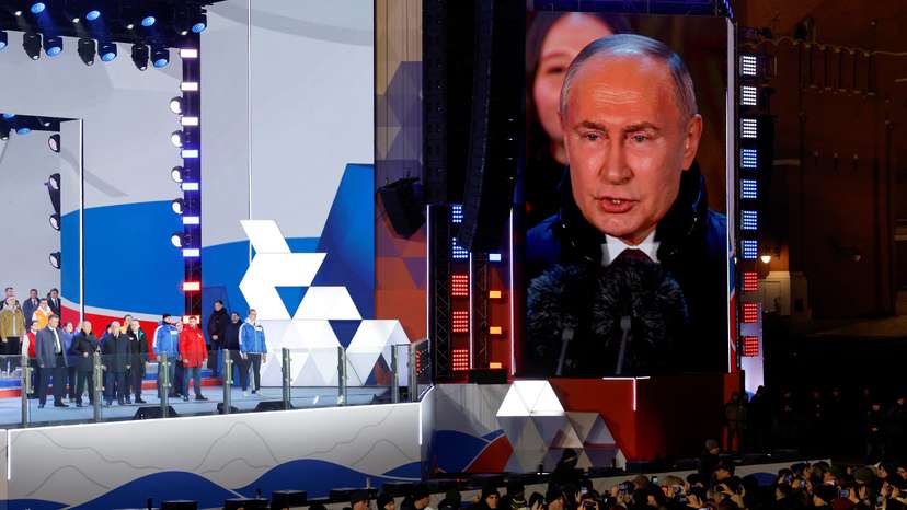Rally in Red Square on 10th anniversary of Russia's annexation of Crimea