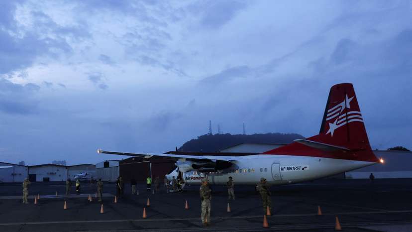 First U.S. funded migrant repatriation flight departs from Panama City