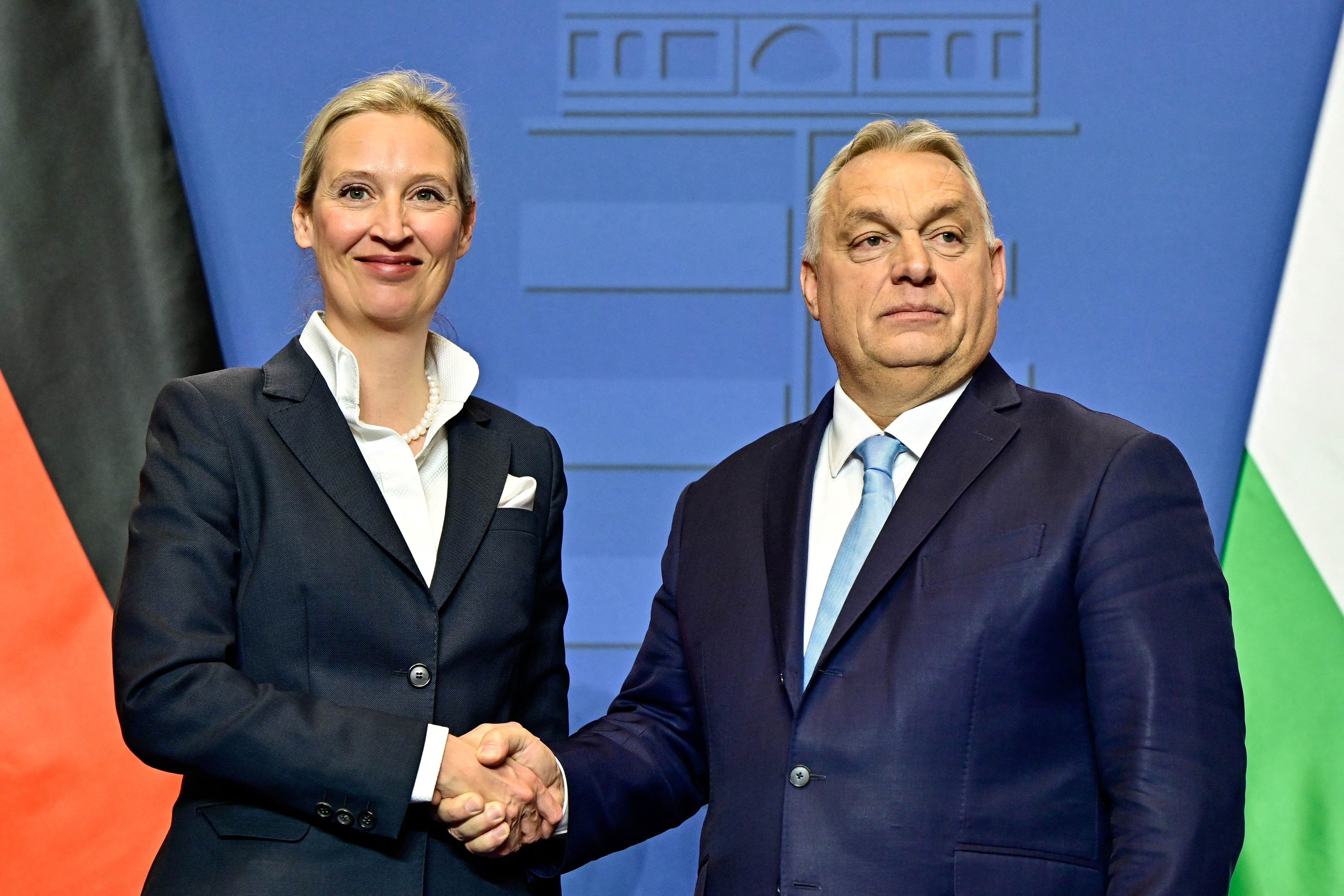 AfD party co-leader Alice Weidel visits Budapest