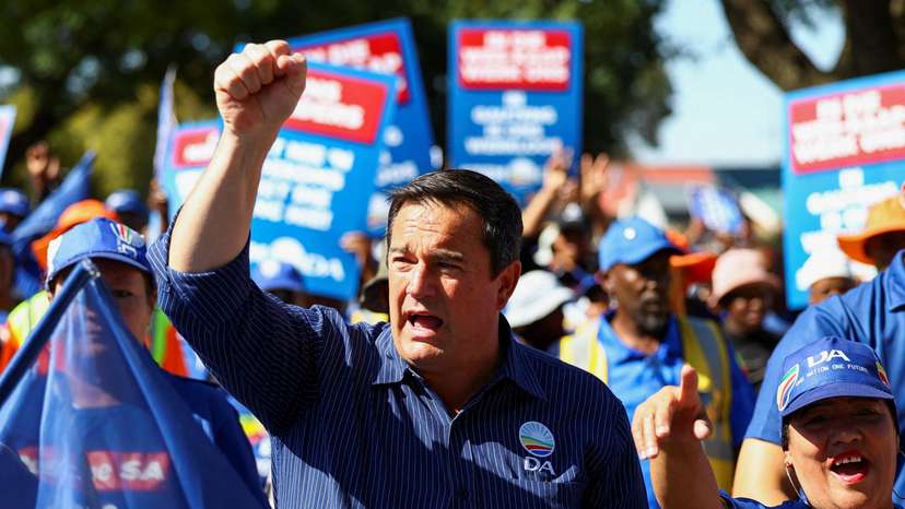 FILE PHOTO: South African opposition leader marches against crime in Johannesburg
