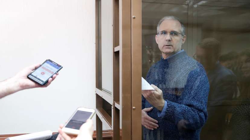 Former U.S. Marine Paul Whelan attends a court hearing in Moscow