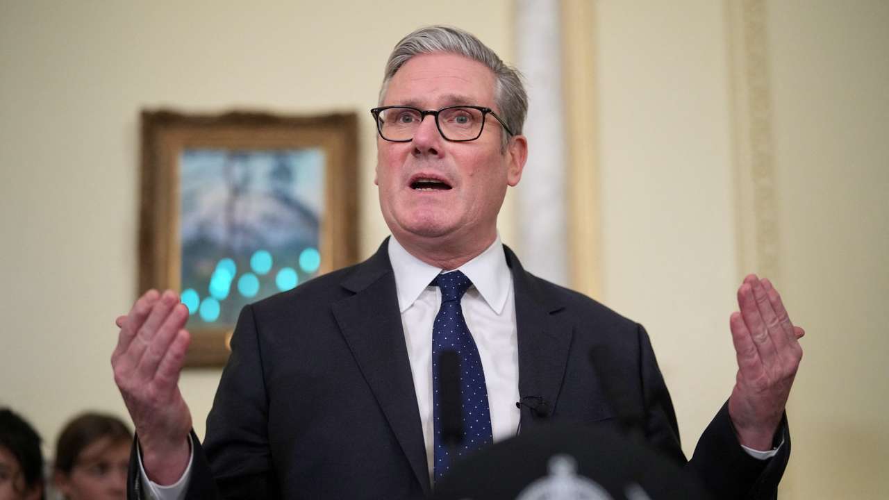 Britain's Prime Minister Keir Starmer hosts Hanukkah reception at Downing Street, in London
