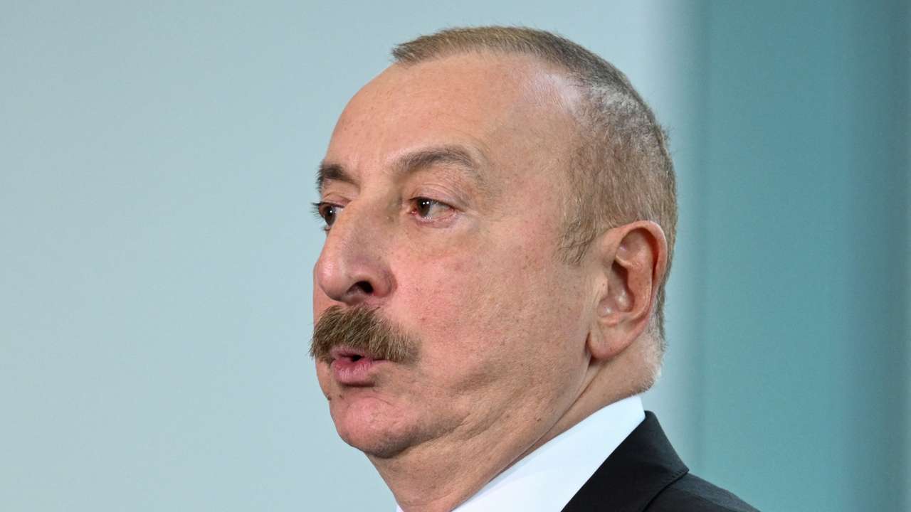 FILE PHOTO: President of Azerbaijan Ilham Aliyev visits Berlin