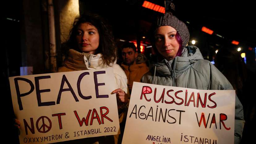 FILE PHOTO: Anti-war rap concert by Russian rapper Oxxxymiron, in Istanbul