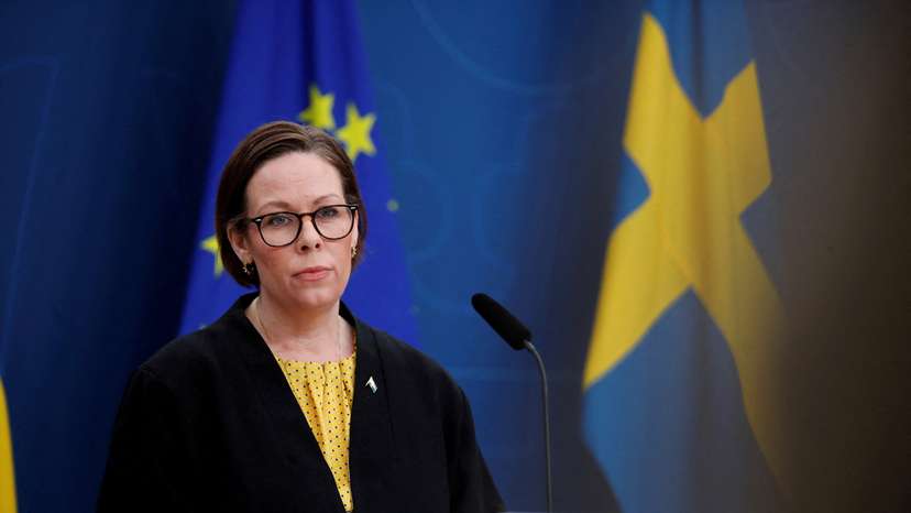 FILE PHOTO: Swedish Foreign Minister Stenergard holds a press conference on the occasion of the release of Swedish journalist Joakim Medin in Stockholm