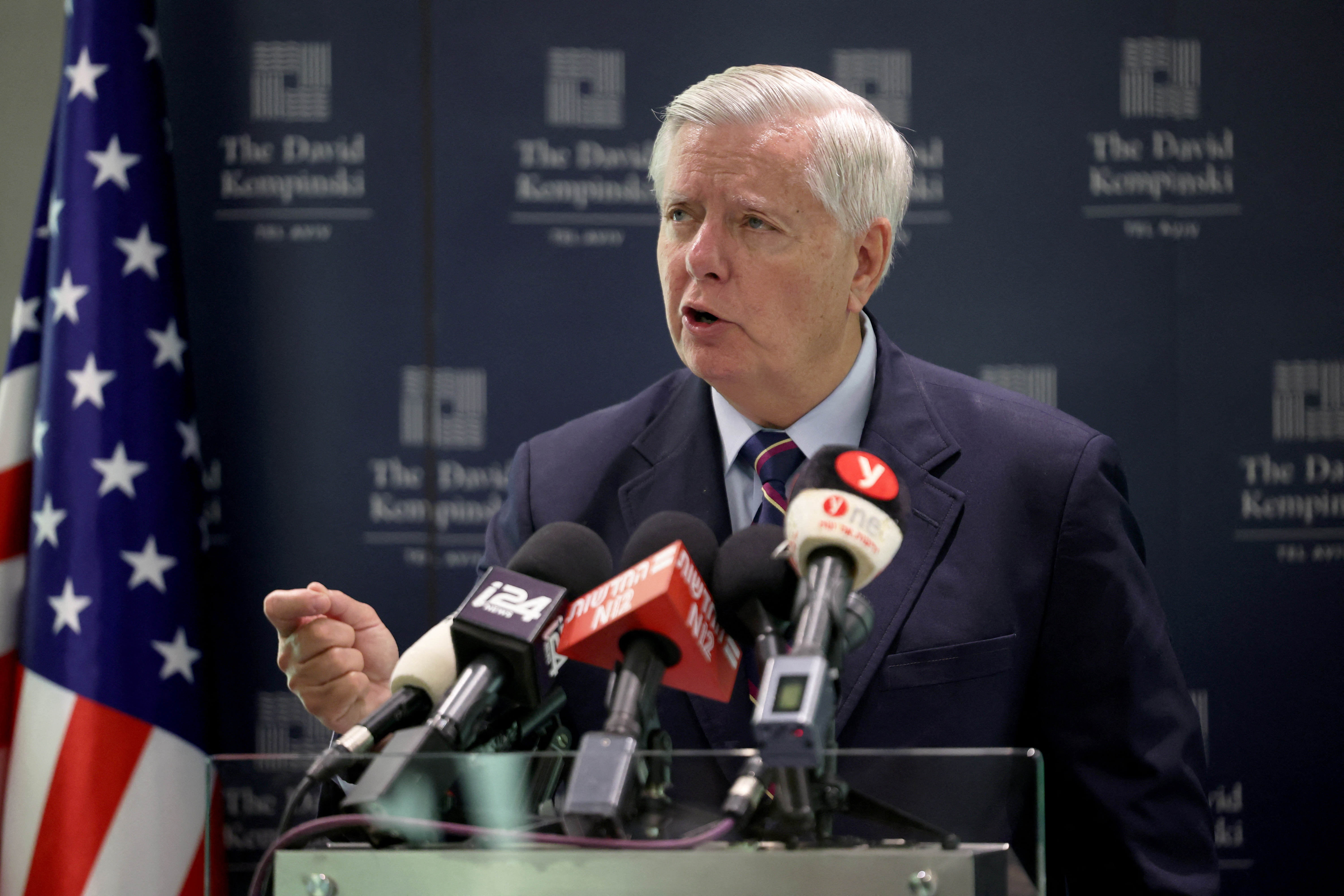 U.S. Senator Graham visits Tel Aviv