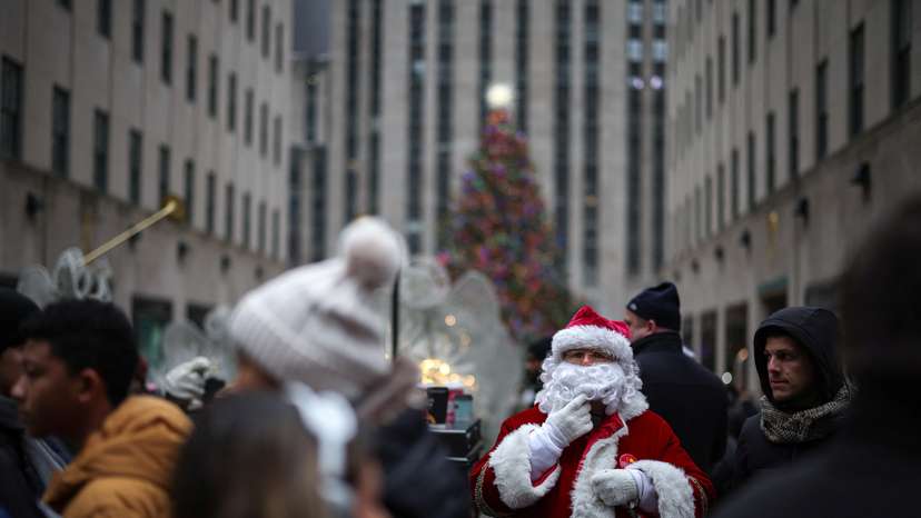 Christmas season in New York City
