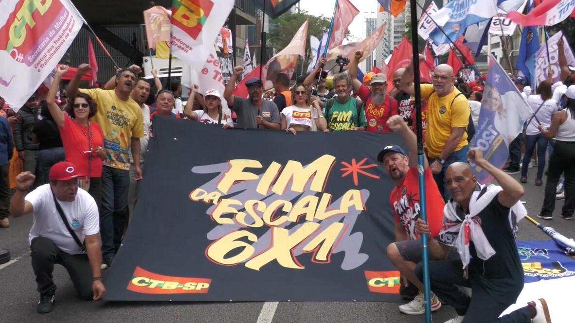 Brazil Workers Rally To End Six-Day Week