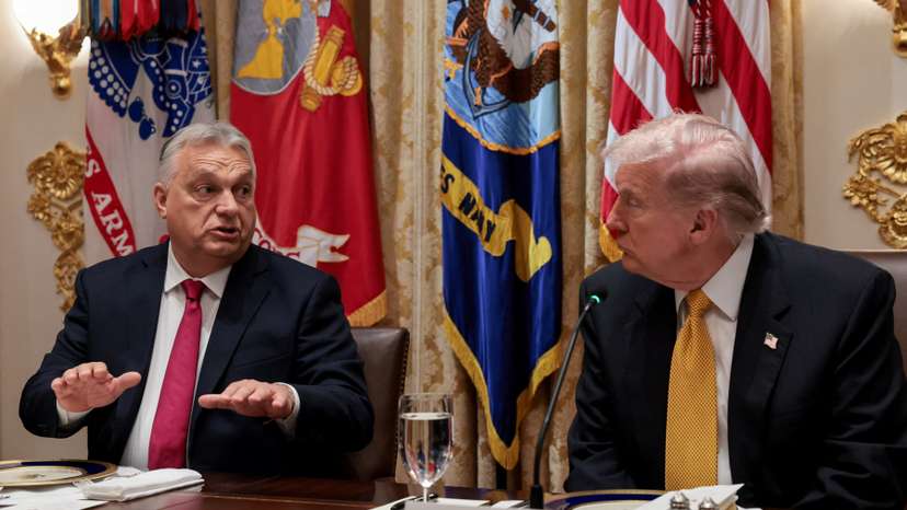 U.S. President Trump meets with Hungary's Prime Minister Orban at the White House