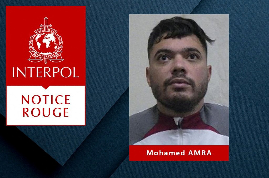 Undated mugshot of 30-year-old French inmate Amra