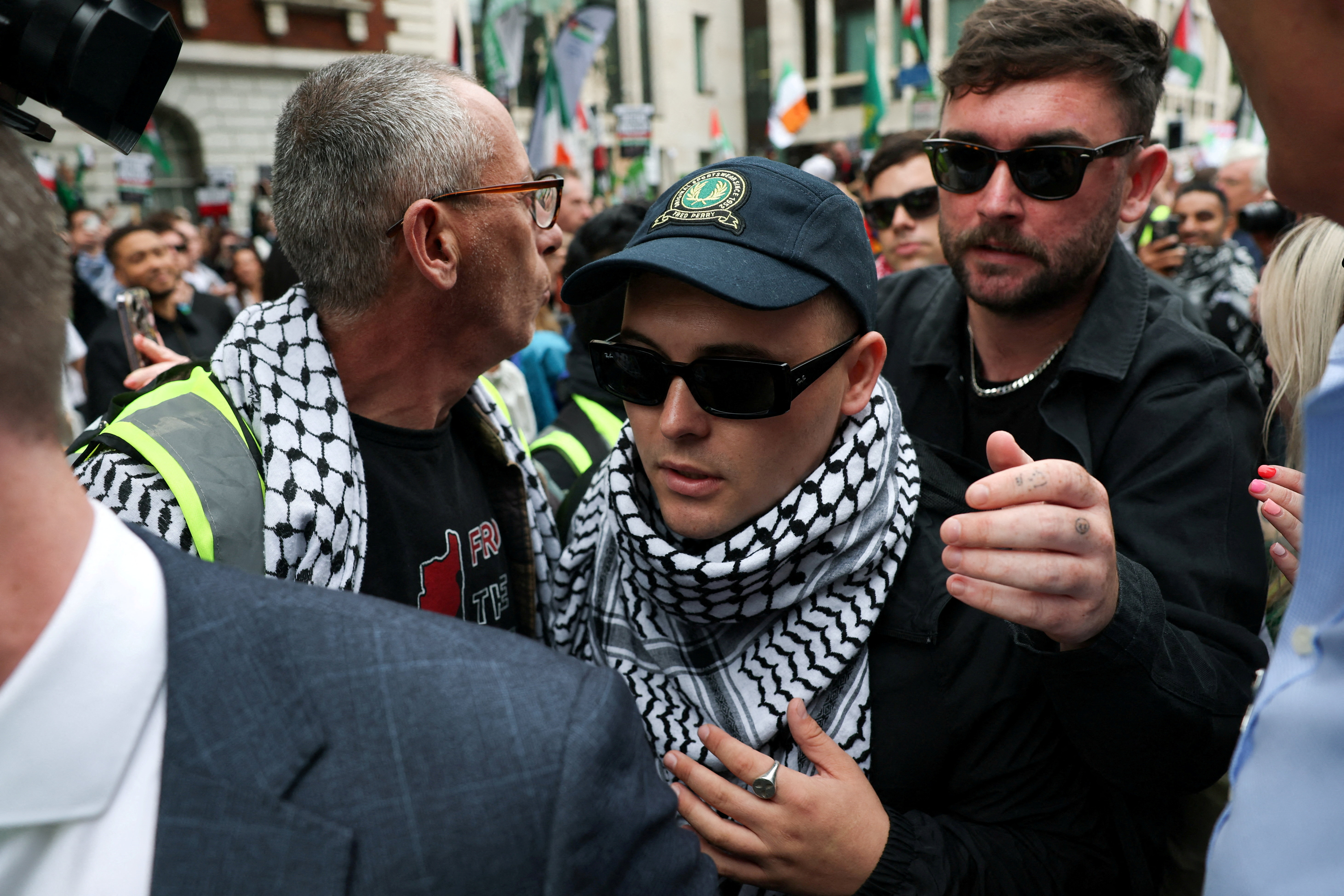 FILE PHOTO: Member of Irish rap group Kneecap in UK court on terrorism charge
