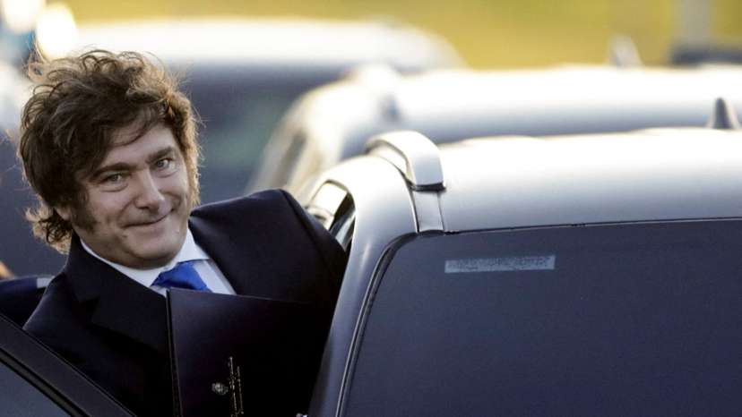 Argentina's President Javier Milei, presents a new Penal Code, in Buenos Aires province