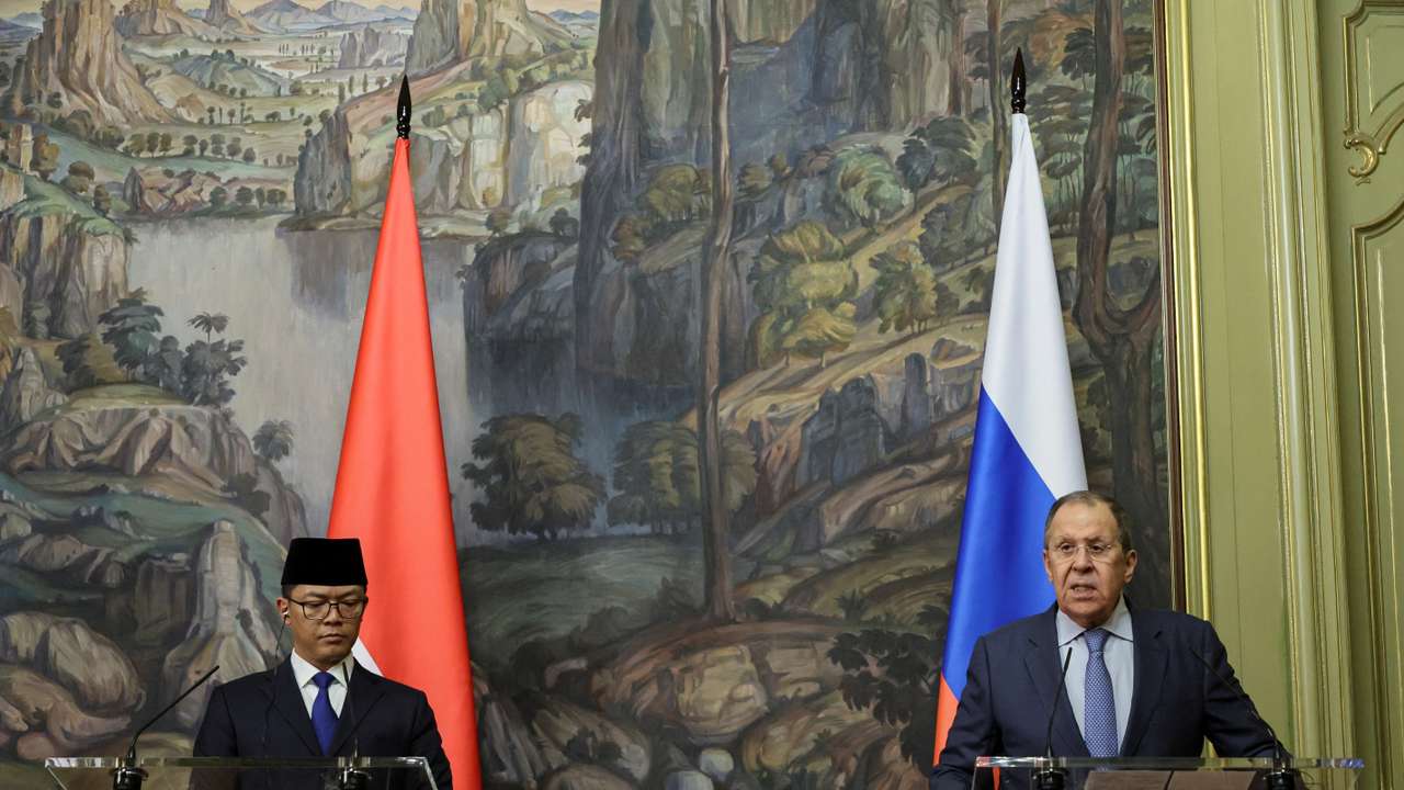 Russian Foreign Minister Sergey Lavrov will meet his Indonesian counterpart Sugiono