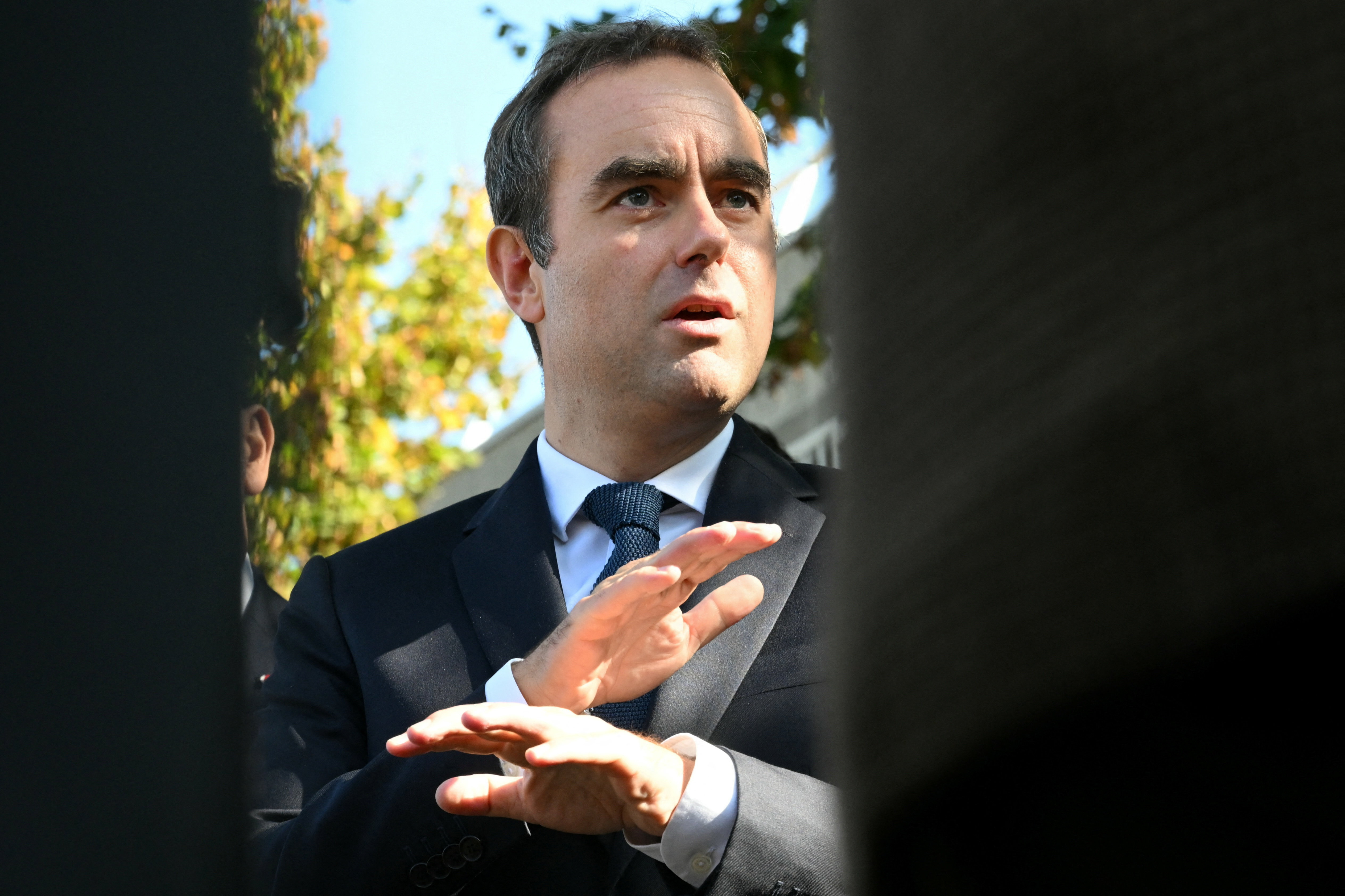 French PM Lecornu visits officials at National Police station in L'Hay-les-Roses