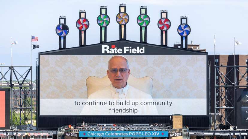 The Chicago White Sox and the Archdiocese of Chicago host a public celebration of the election of Pope Leo XIV.