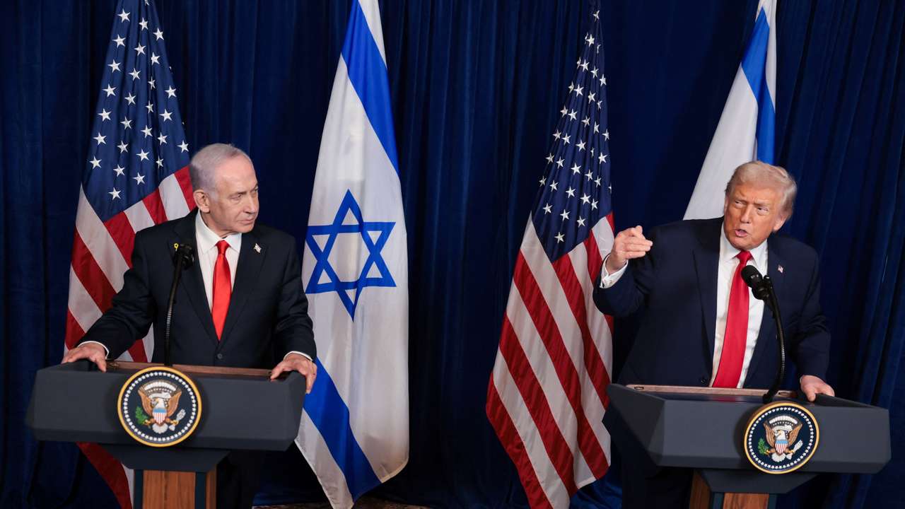 U.S. President Trump meets Israeli PM Netanyahu at Trump’s Mar-a-Lago club, in Palm Beach