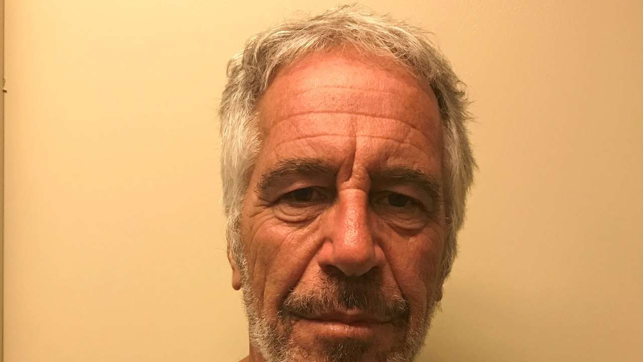 Jeffrey Epstein appears in a photo taken for the NY Division of Criminal Justice Services' sex offender registry