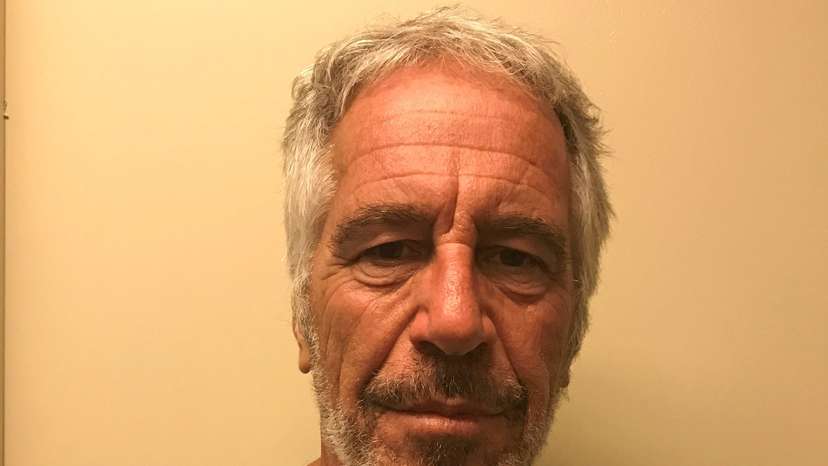Jeffrey Epstein appears in a photo taken for the NY Division of Criminal Justice Services' sex offender registry