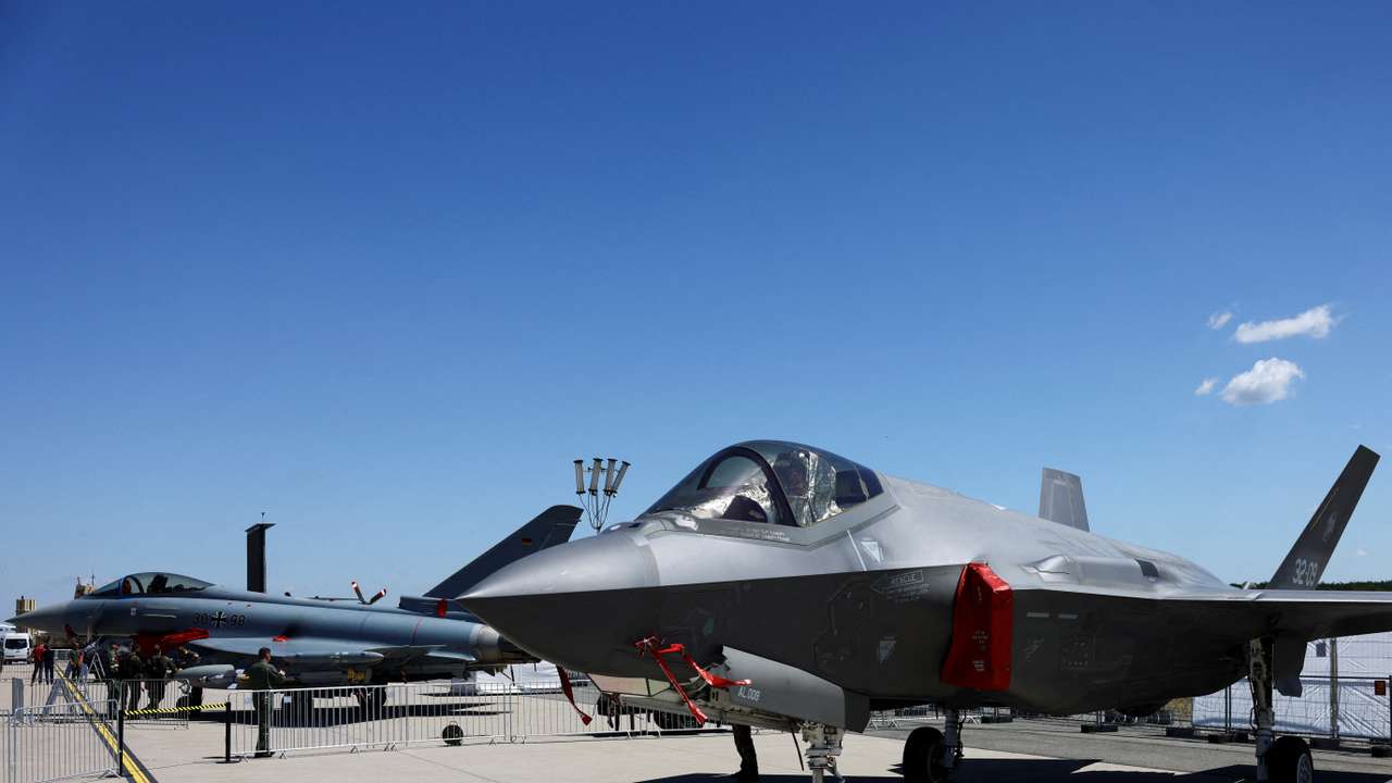 Opening of the International Aerospace Exhibition ILA at Schoenefeld Airport, in Berlin