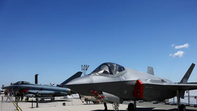 Opening of the International Aerospace Exhibition ILA at Schoenefeld Airport, in Berlin