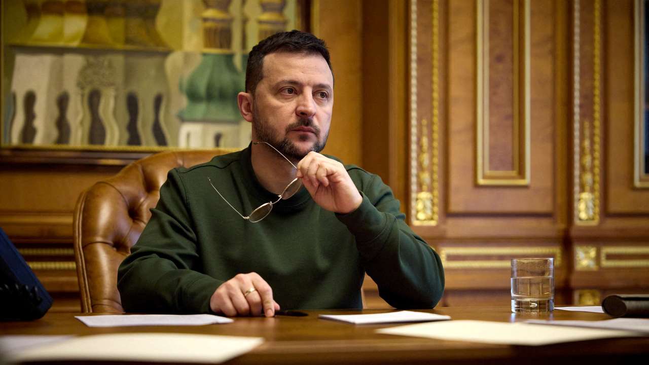 Ukraine's President Zelenskiy speaks with India's PM Modi via phone line in Kyiv