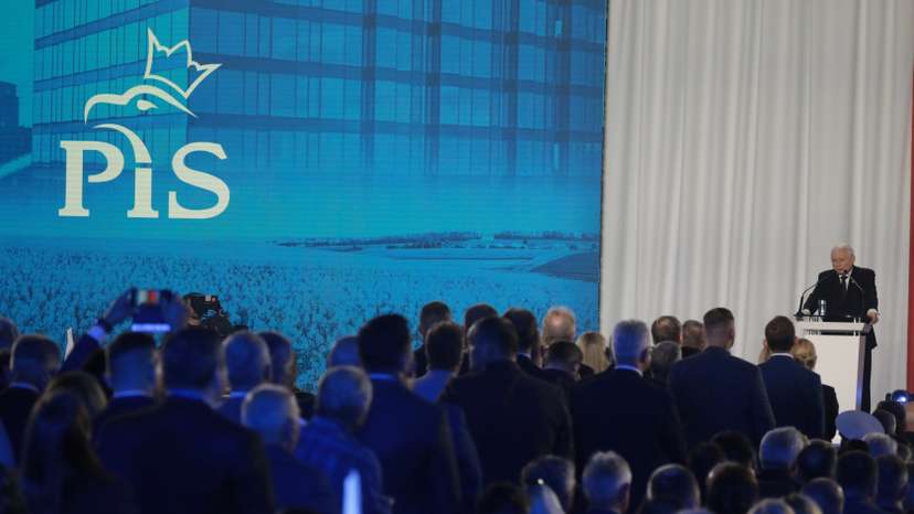 Political convention of the Law and Justice (PiS) ruling party in Marki near Warsaw