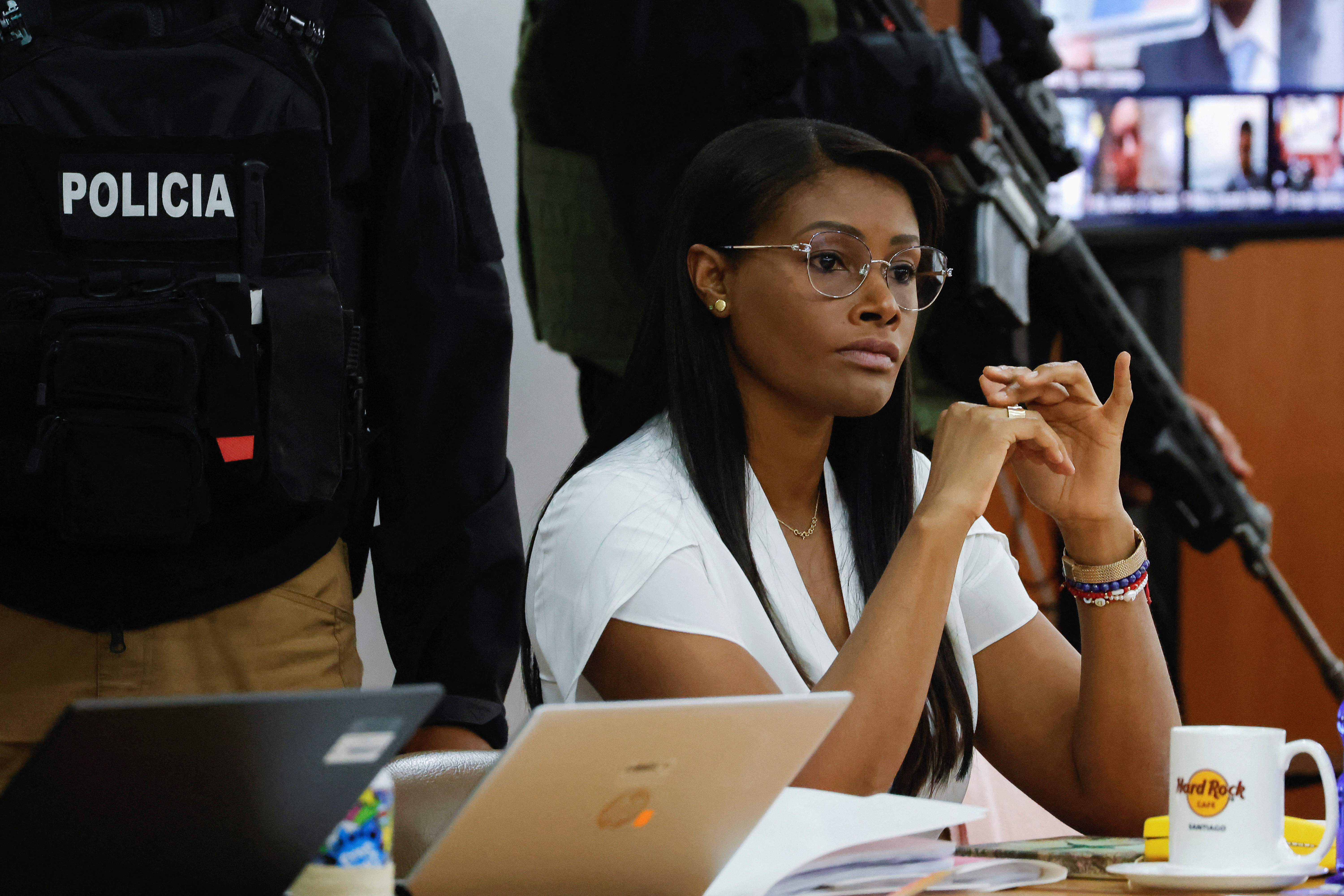 Ecuador's Attorney General Salazar attends hearing in Quito