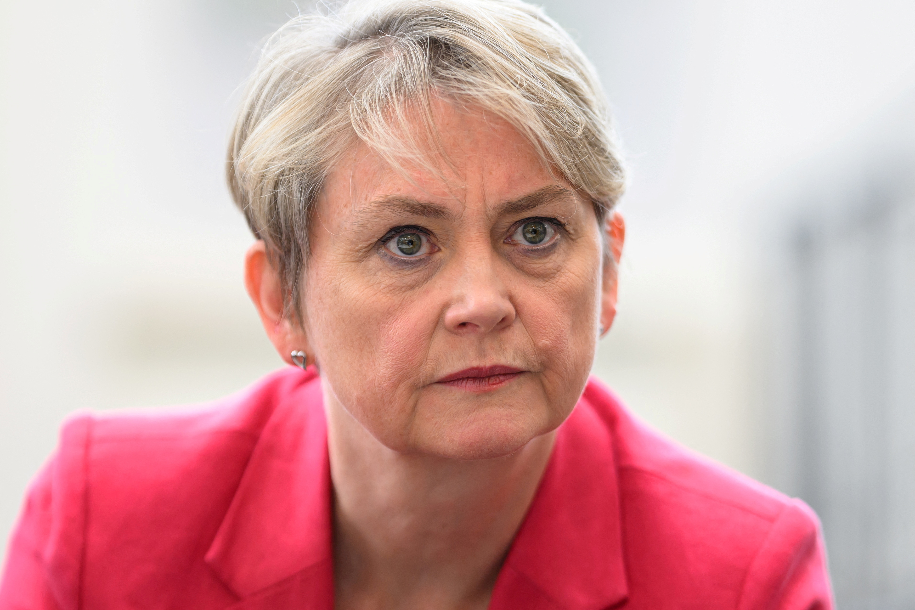 FILE PHOTO: Yvette Cooper Visits Liverpool Library Burnt In Recent Far-Right Riots