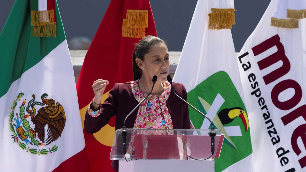 Claudia Sheinbaum of Mexico's ruling MORENA party registers as a presidential candidate for general election, in Mexico City