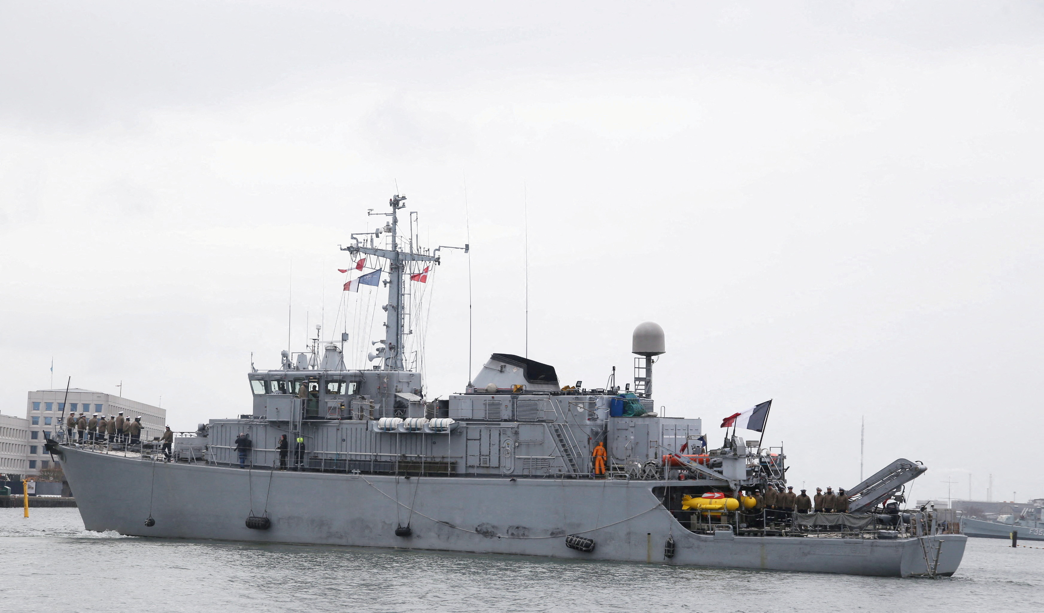 FILE PHOTO: NATO ships set out to patrol Baltic after cable damaged