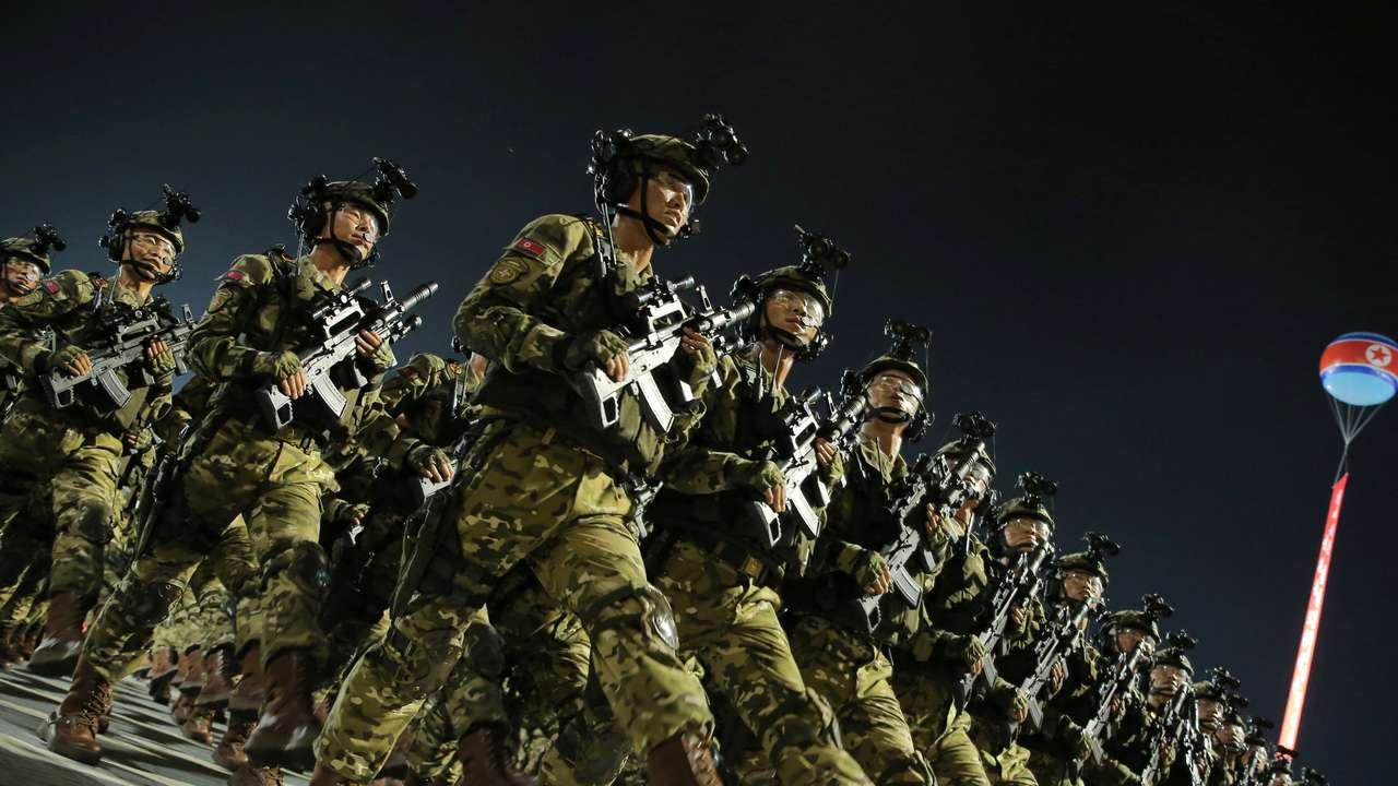 Military parade commemorating 70th anniversary of the Korean War armistice in Pyongyang