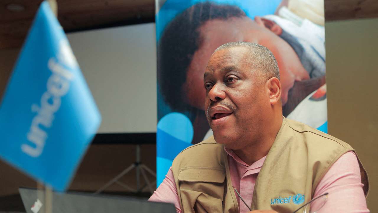 FILE PHOTO: Garry Conille, UNICEF's Regional Director for Latin America and the Caribbean, attends an interview with Reuters, in Port-au-Prince