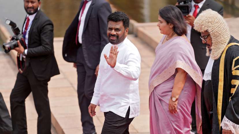 Opening of the new session of parliament, in Colombo