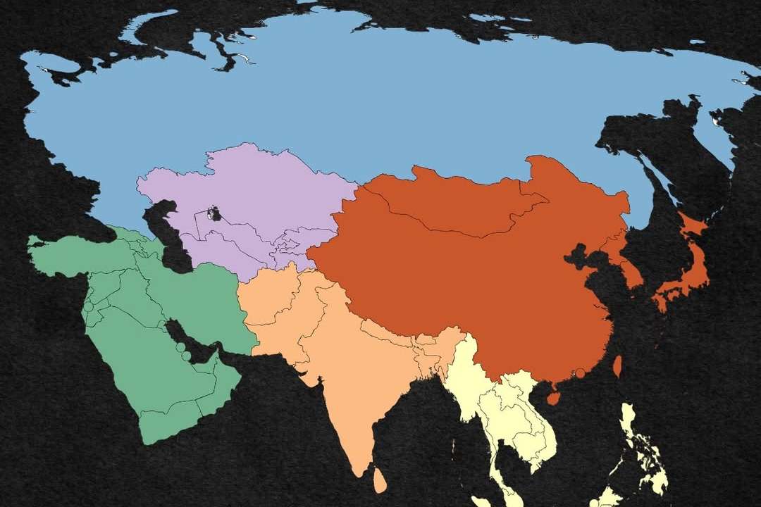 Asia is huge—not just in size, but in diversity! This map breaks the continent into six regions-