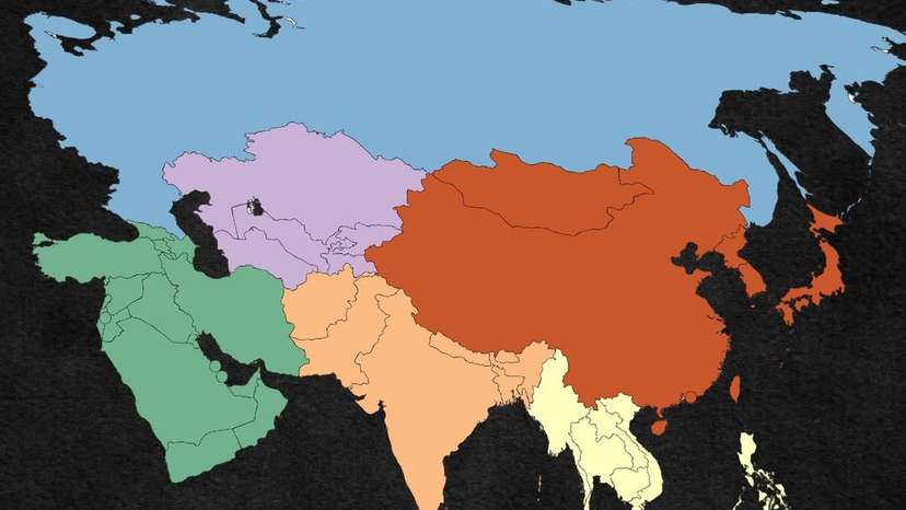 Asia is huge—not just in size, but in diversity! This map breaks the continent into six regions-