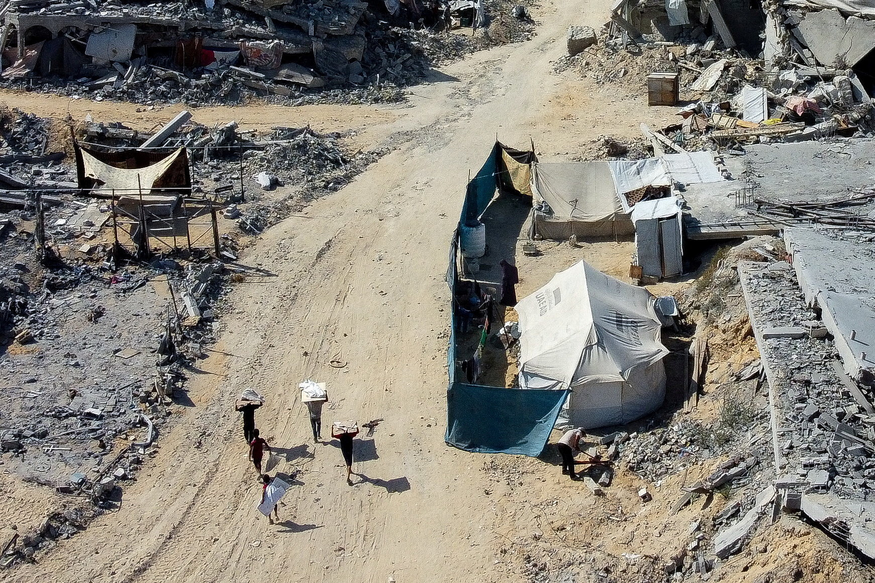 Gaza City amid a ceasefire between Israel and Hamas