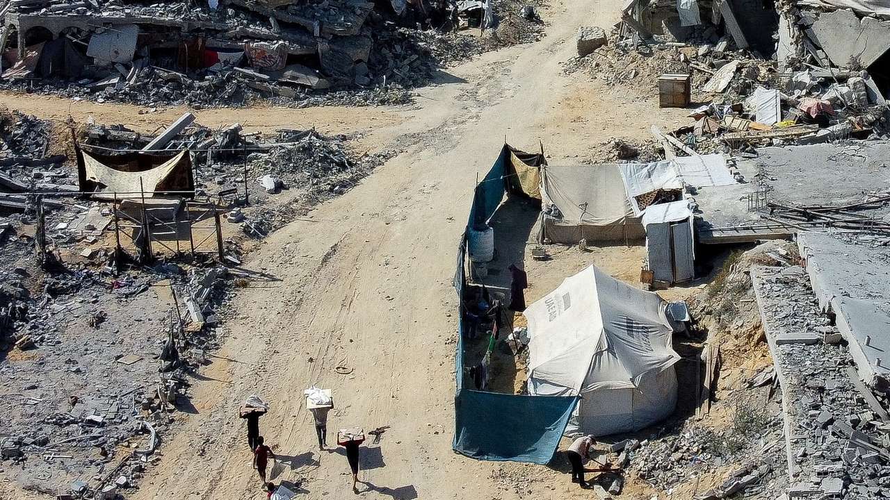 Gaza City amid a ceasefire between Israel and Hamas