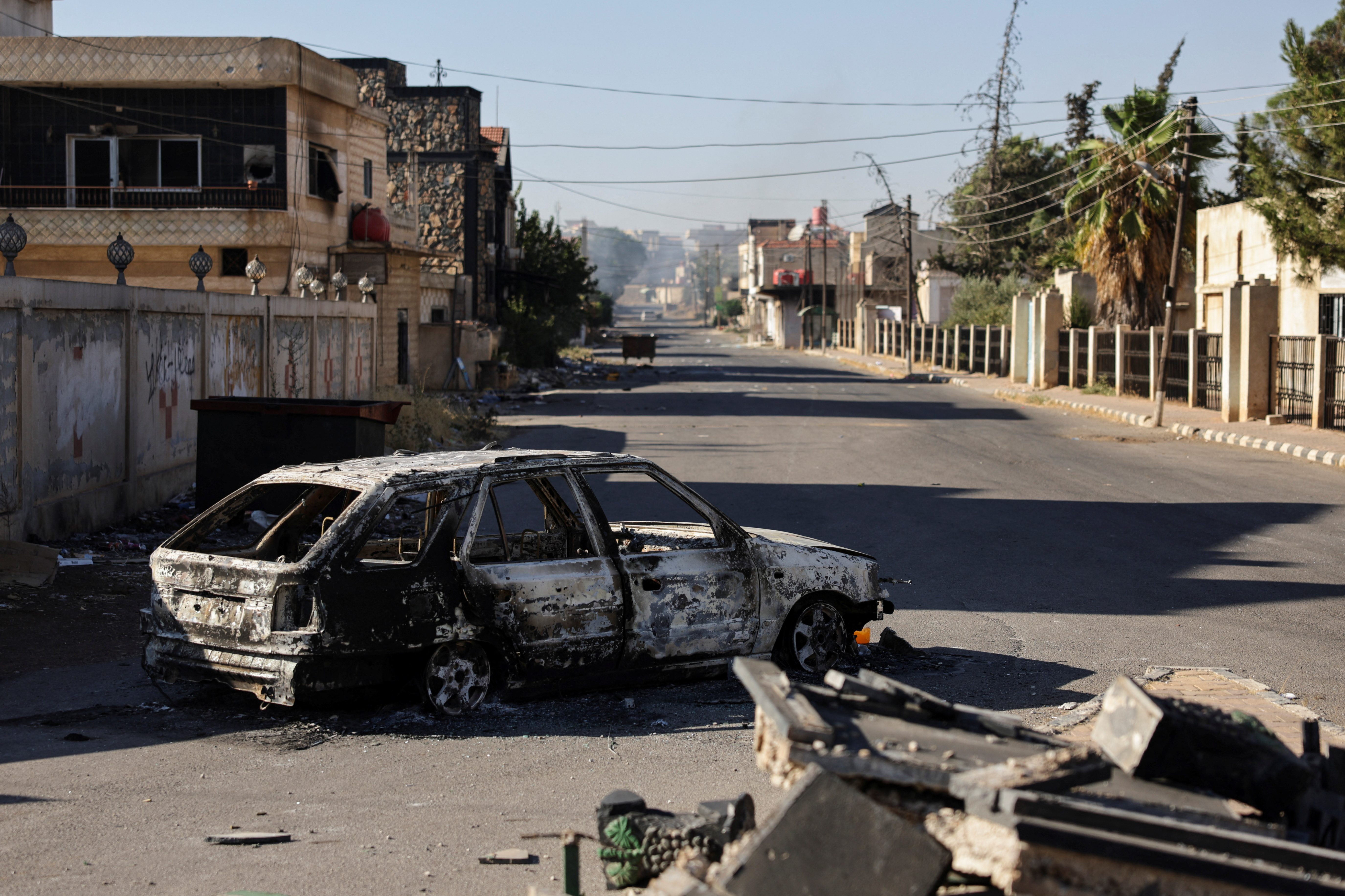 Internal Security Forces checkpoint in Walgha