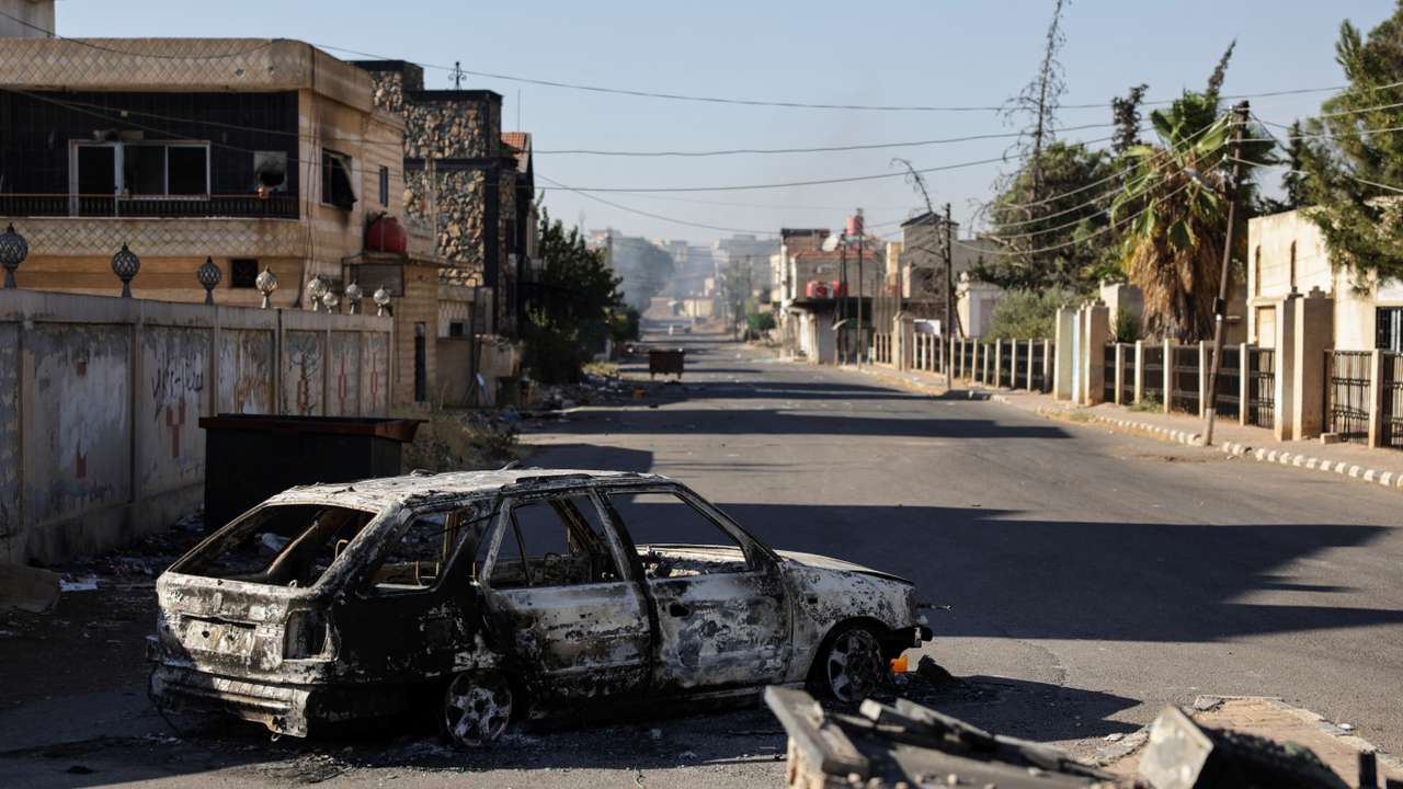 Internal Security Forces checkpoint in Walgha