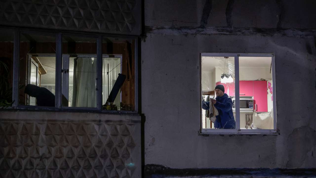 Aftermath of a Russian air strike in Kharkiv